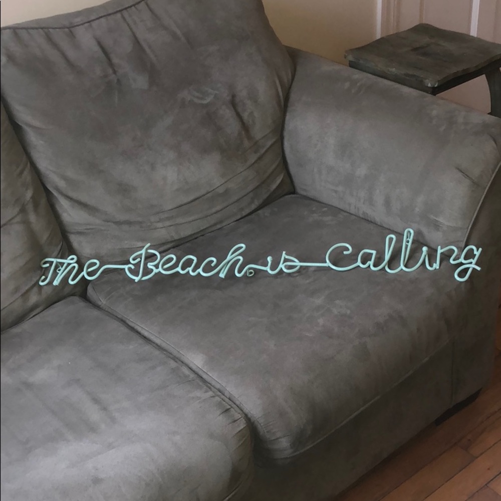 “The beach is calling” wall art